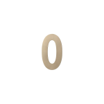 GPF Champagne blend house number 0, 150 mm