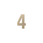 GPF Champagne blend house number 4, 150 mm