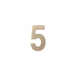 GPF Champagne blend house number 5, 150 mm