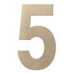 GPF Champagne blend house number 5 XXL, 400 mm