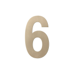 GPF Champagne blend house number 6 XL, 250 mm