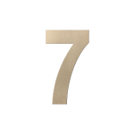 GPF Champagne blend house number 7 XL, 250 mm