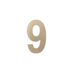 GPF Champagne blend house number 9 L, 200 mm