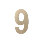 GPF Champagne blend house number 9 XL, 250 mm