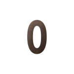 GPF Dark blend house number 0 L, 200 mm