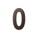 GPF Dark blend house number 0 XL, 250 mm
