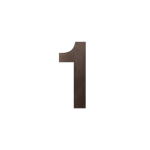 GPF Dark blend house number 1 L, 200 mm
