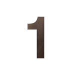 GPF Dark blend house number 1 XL, 250 mm