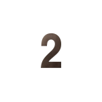 GPF Dark blend house number 2, 150 mm