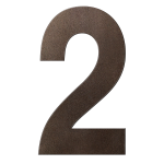 GPF Dark blend house number 2 XXL, 400 mm
