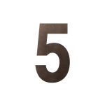 GPF Dark blend house number 5 XL, 250 mm