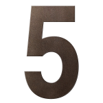 GPF Dark blend house number 5 XXL, 400 mm