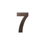 GPF Dark blend house number 7 L, 200 mm