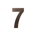 GPF Dark blend house number 7 XL, 250 mm