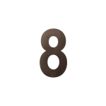 GPF Dark blend house number 8 L, 200 mm