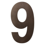 GPF Dark blend house number 9 XXL, 400 mm