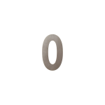 GPF Mocca blend house number 0, 150 mm