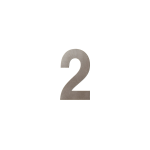 GPF Mocca blend house number 2, 150 mm