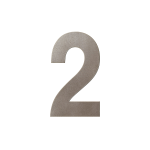 GPF Mocca blend house number 2 XL, 250 mm