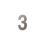 GPF Mocca blend house number 3, 150 mm