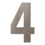 GPF Mocca blend house number 4 XXL, 400 mm
