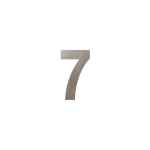 GPF Mocca blend house number 7, 150 mm