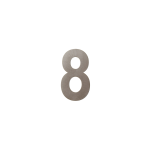 GPF Mocca blend house number 8, 150 mm
