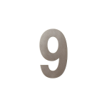 GPF Mocca blend house number 9 L, 200 mm