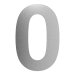 GPF stainless steel satin house number 0 XXL, 400 mm