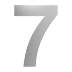 GPF stainless steel satin house number 7 XXL, 400 mm