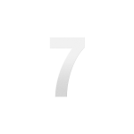 GPF white house number 7 L, 200 mm