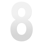GPF white house number 8 XXL, 400 mm