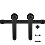 GPF0507.61 sliding door system Varsi black