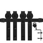 GPF0530.61 sliding wardrobe door system Lanka black