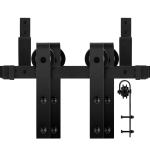 GPF0550.61 Double sliding door system Lanka black