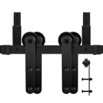 GPF0557.61 Double sliding door system Varsi black