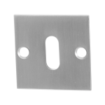 GPF0901.08 keyhole escutcheon 50x50x2mm satin stainless steel