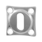 GPF0901.09 keyhole escutcheon 38x38x5mm satin stainless steel