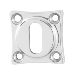 GPF0901.49 keyhole escutcheon 38x38x5mm polished stainless steel