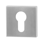 GPF0902.02 cylinder rose 50x50x8mm satin stainless steel