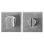 GPF0910.02 Turn and Release set 50x50x8mm satin stainless steel