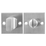 GPF0911.08 Turn and Release set 50x50x2mm satin stainless steel