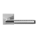 GPF1055.09/49-02 Haka duo door handle on rose 50x50x8mm