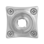 GPF1100.09L/R Rose 38x38x5mm satin stainless steel left-/right turning