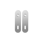 GPF1100.10 short backplate rounded lock 72 satin stainless steel