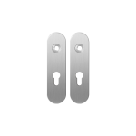 GPF1100.10 short backplate rounded 55PZ satin stainless steel