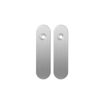 GPF1100.10 short backplate rounded satin stainless steel