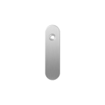 GPF1100.10L short backplate rounded blind left handed satin stainless steel