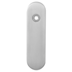 GPF1100.10L short backplate rounded left handed satin stainless steel