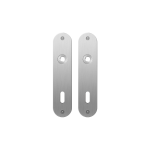 GPF1100.12 flat backplate rounded lock 72 satin stainless steel